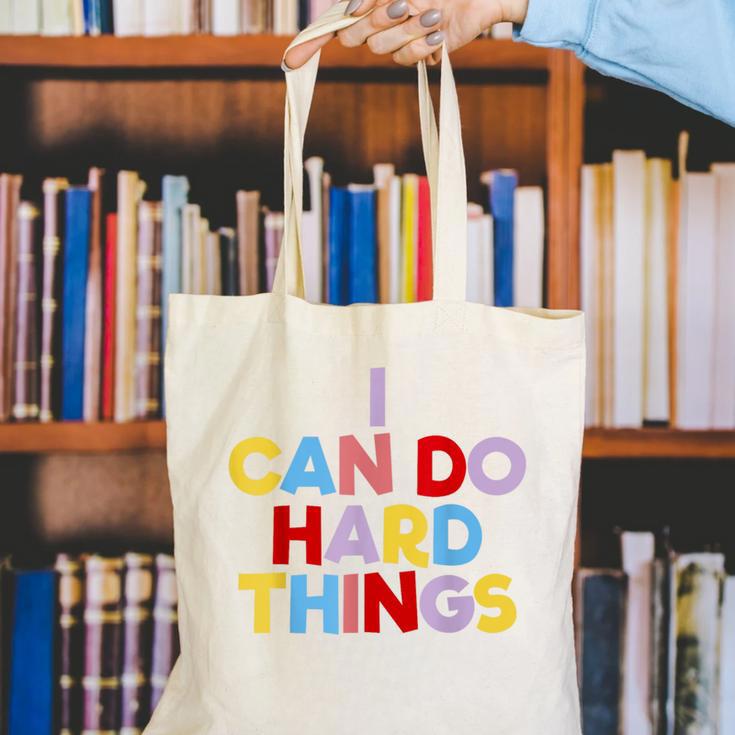 I Can Do Hard Things Teacher Inspiration Do Hard Things Canvas Tote Bag, funny gift I Can Do Hard Things Teacher Inspiration Do Hard Things Canvas Tote Bag, funny gift