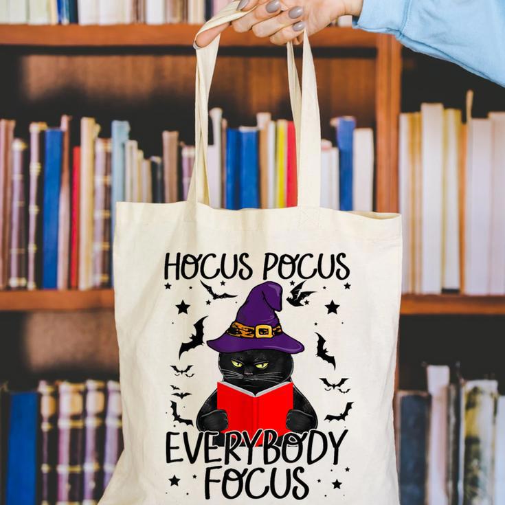 Hocus Pocus Everybody Focus Halloween Teacher For Men Women Canvas Tote Bag, funny gift Hocus Pocus Everybody Focus Halloween Teacher For Men Women Canvas Tote Bag, funny gift