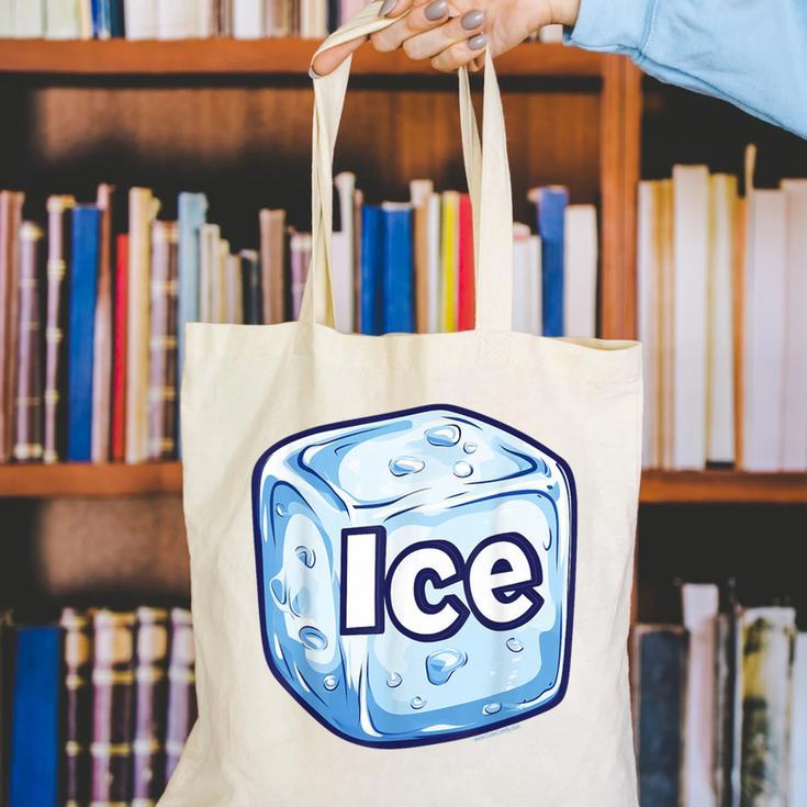 Ice Halloween Pun Costume Easy Lazy Team Group Teacher Canvas Tote Bag, funny gift