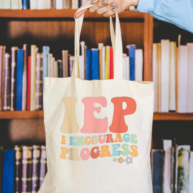 IEP I Encourage Progress Special Education Teacher Graphics Canvas Tote Bag, funny gift IEP I Encourage Progress Special Education Teacher Graphics Canvas Tote Bag, funny gift
