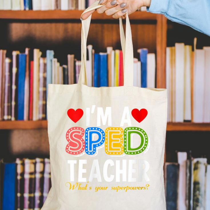 I'm A SPED Teacher Special Education Teacher Canvas Tote Bag, funny gift I'm A SPED Teacher Special Education Teacher Canvas Tote Bag, funny gift