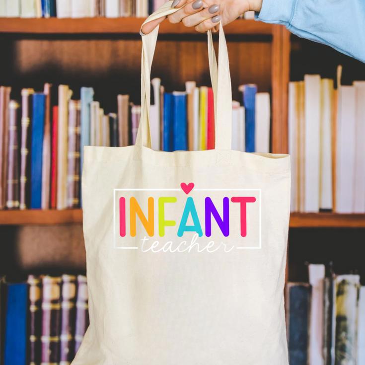 Infant Teacher Daycare Provider Childcare Teacher Canvas Tote Bag, funny gift Infant Teacher Daycare Provider Childcare Teacher Canvas Tote Bag, funny gift
