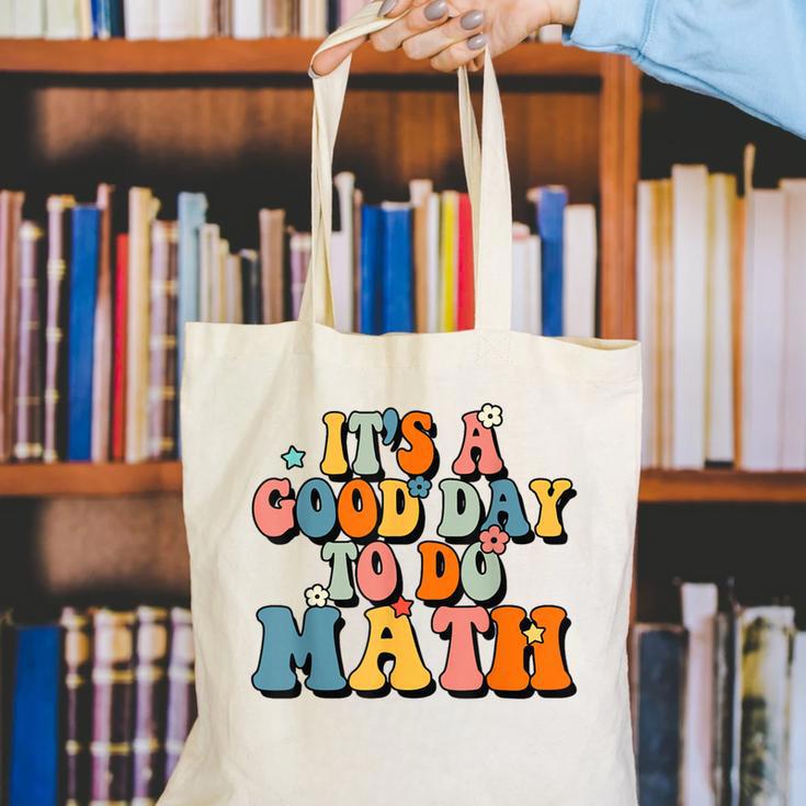 Its A Good Day To Do Math Retro Math Teacher Student Canvas Tote Bag, funny gift