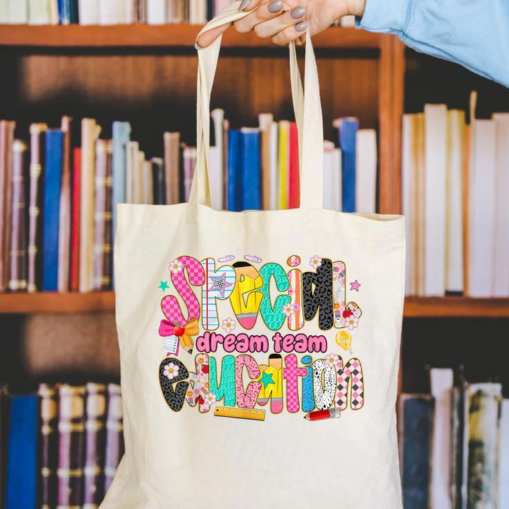 Kids Back To School Teachers Special Education Dream Team Canvas Tote Bag, funny gift Kids Back To School Teachers Special Education Dream Team Canvas Tote Bag, funny gift