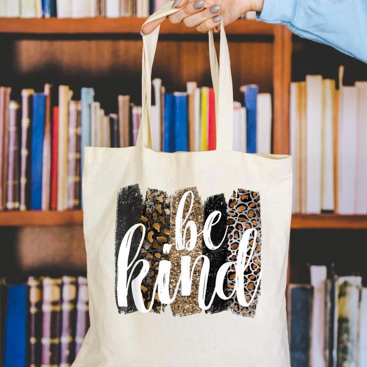 Be Kind Women Inspirational Teacher Animal Print Canvas Tote Bag, funny gift Be Kind Women Inspirational Teacher Animal Print Canvas Tote Bag, funny gift