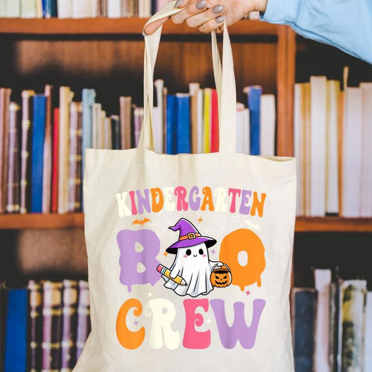 Kindergarten Boo Crew Spooky Kindergarten Halloween Teacher Canvas Tote Bag, funny gift Kindergarten Boo Crew Spooky Kindergarten Halloween Teacher Canvas Tote Bag, funny gift