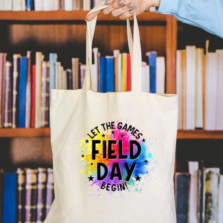 Let The Games Begin Field Day Fun Day Teachers Boys Girls Canvas Tote Bag, funny gift Let The Games Begin Field Day Fun Day Teachers Boys Girls Canvas Tote Bag, funny gift