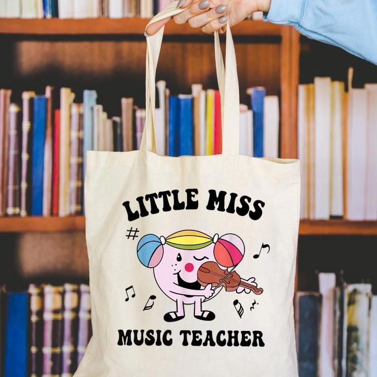 Little Miss Music Teacher Music Teacher Team Canvas Tote Bag, funny gift Little Miss Music Teacher Music Teacher Team Canvas Tote Bag, funny gift