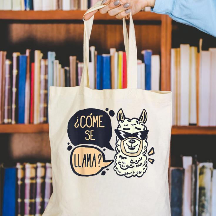 Llama Shirt English Teacher School Student ESL Joke Canvas Tote Bag, Esl Teacher Tote Bags, English Teacher Tote Bags, funny gift Llama Shirt English Teacher School Student ESL Joke Canvas Tote Bag, Esl Teacher Tote Bags, English Teacher Tote Bags, funny gift