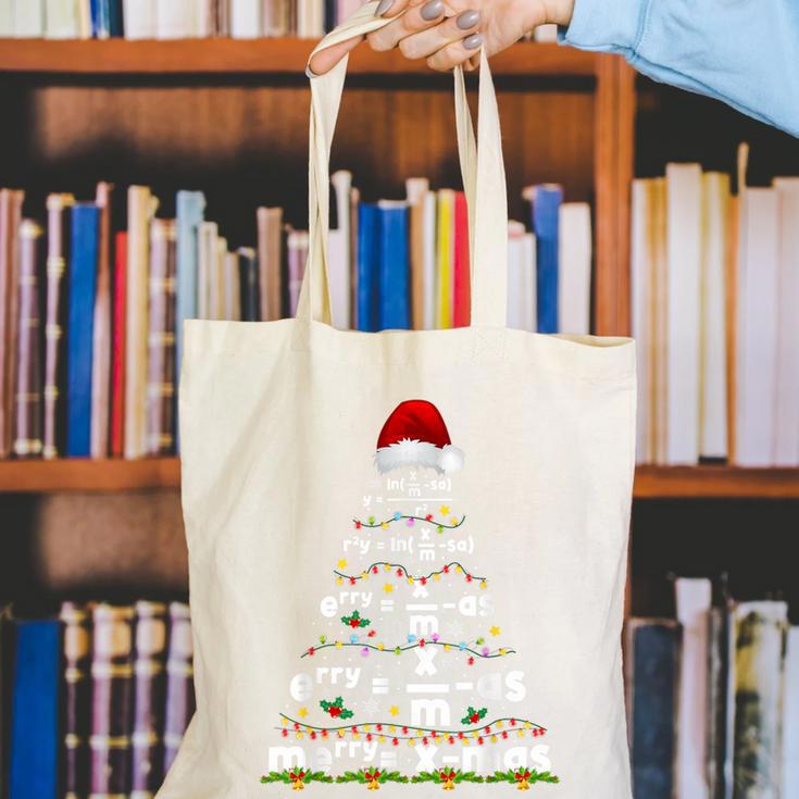 Math Equation Merry Xmas Season Teacher Christmas Tree Canvas Tote Bag, funny gift Math Equation Merry Xmas Season Teacher Christmas Tree Canvas Tote Bag, funny gift
