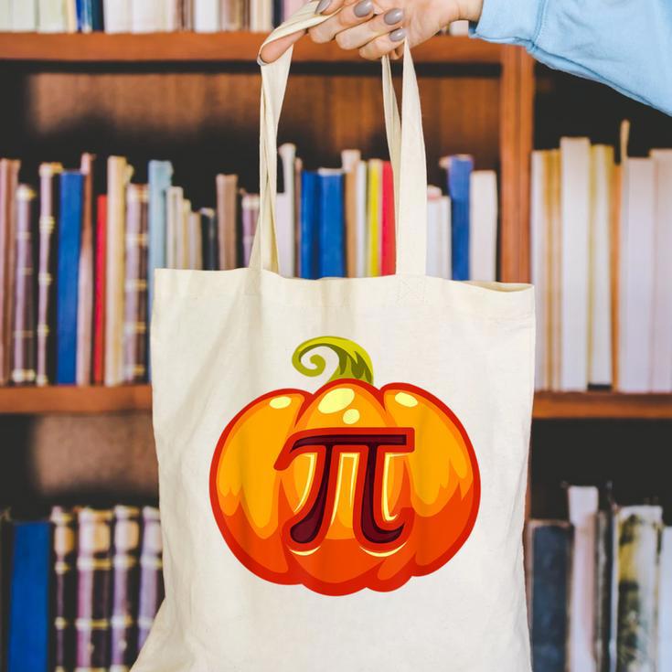 Math Teacher Halloween Costume Pumpkin Pi Pun Pie Men Canvas Tote Bag, funny gift Math Teacher Halloween Costume Pumpkin Pi Pun Pie Men Canvas Tote Bag, funny gift