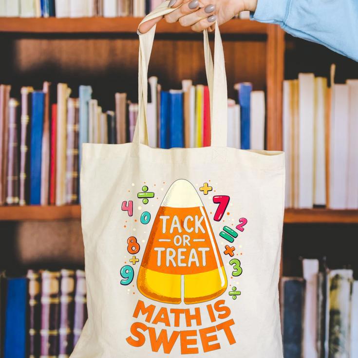 Math Teacher Halloween Costume Trick Or Treat Math Sweet Canvas Tote Bag, funny gift Math Teacher Halloween Costume Trick Or Treat Math Sweet Canvas Tote Bag, funny gift