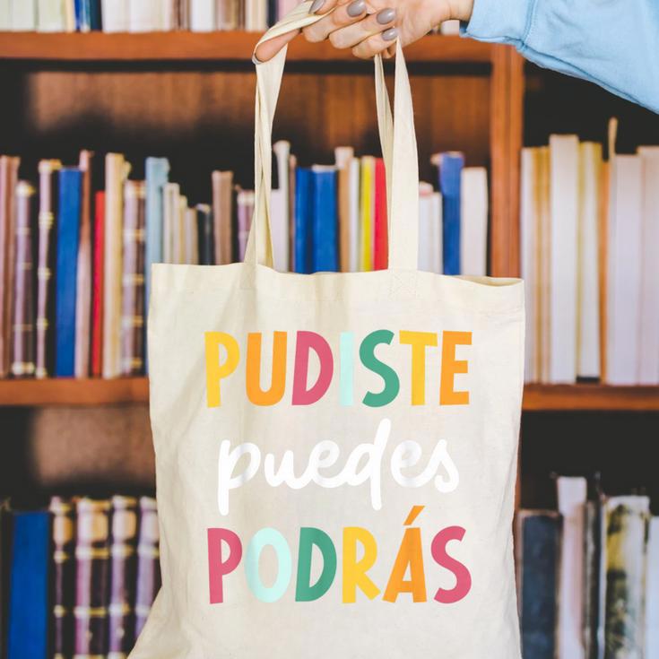 Multilingual Hispanic Heritage Spanish Teacher Maestra Canvas Tote Bag, funny gift Multilingual Hispanic Heritage Spanish Teacher Maestra Canvas Tote Bag, funny gift