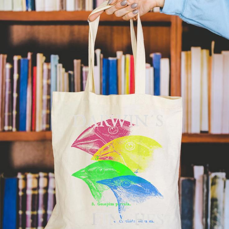 Nerdy Darwin's Finches Evolution Science Biology Teacher Canvas Tote Bag, Science Teacher Tote Bags, funny gift Nerdy Darwin's Finches Evolution Science Biology Teacher Canvas Tote Bag, Science Teacher Tote Bags, funny gift