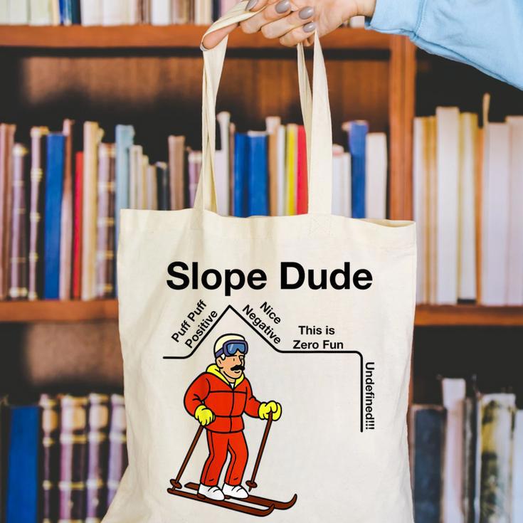 Nerdy Slope Dude Geometry Algebra Math Teacher Canvas Tote Bag, funny gift Nerdy Slope Dude Geometry Algebra Math Teacher Canvas Tote Bag, funny gift