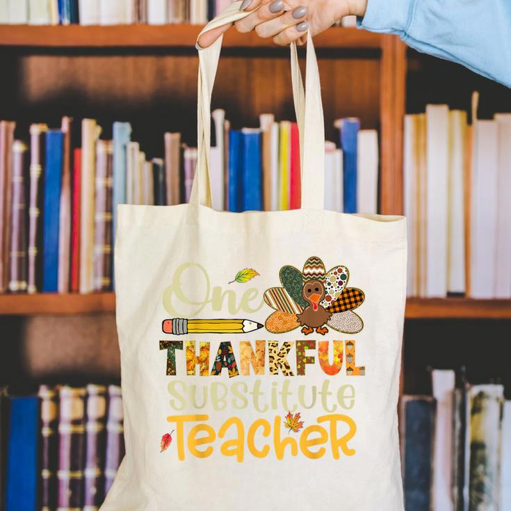 One Thankful Substitute Teacher Turkey Leopard Thanksgiving For Men Women Canvas Tote Bag, funny gift One Thankful Substitute Teacher Turkey Leopard Thanksgiving For Men Women Canvas Tote Bag, funny gift