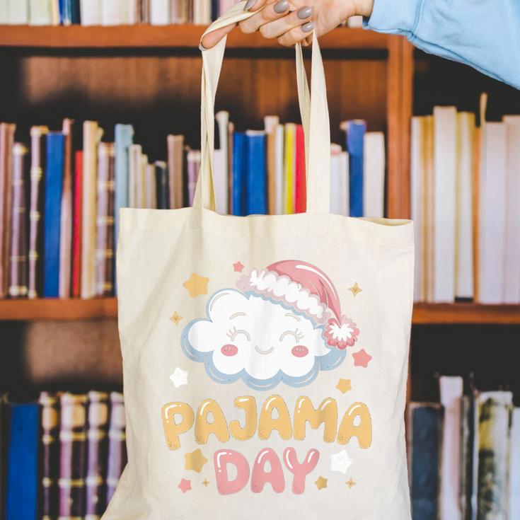 Pajama Day School Spirit Week Fun Cloud Teacher Canvas Tote Bag, funny gift Pajama Day School Spirit Week Fun Cloud Teacher Canvas Tote Bag, funny gift