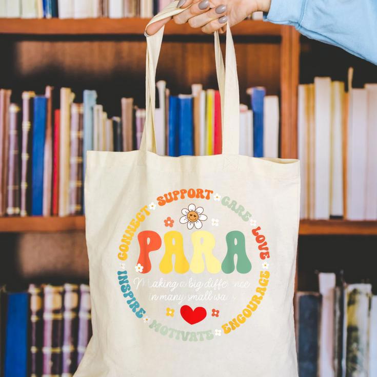 Paras Make It Possible Paraprofessional Teacher Assistant Canvas Tote Bag, funny gift