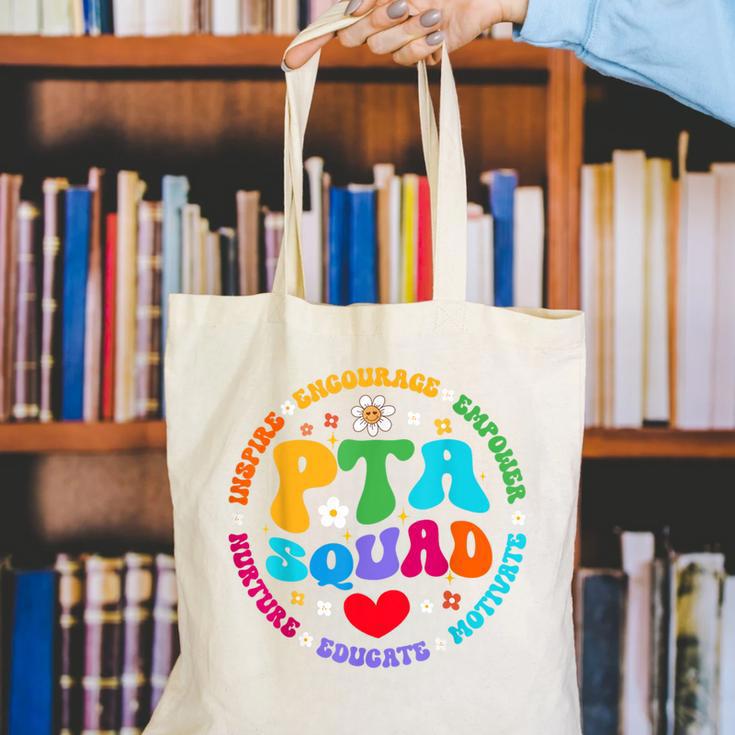 Parents Teacher Association Team Supporter PTA Squad For Men Women Girls Kids Canvas Tote Bag, funny gift