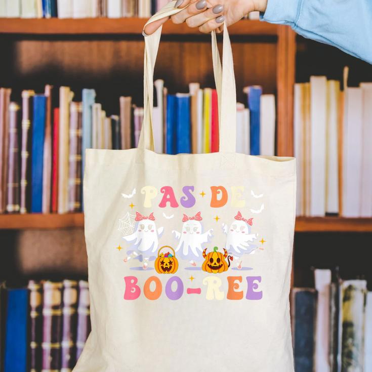 Pas De Boo-Ree Teachers Halloween Costume Ballet Dancers Canvas Tote Bag, funny gift Pas De Boo-Ree Teachers Halloween Costume Ballet Dancers Canvas Tote Bag, funny gift