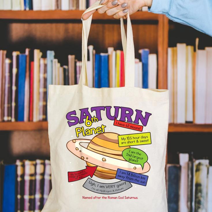Perfect Planets Teachers Shirts Saturn For Solar System Canvas Tote Bag, funny gift Perfect Planets Teachers Shirts Saturn For Solar System Canvas Tote Bag, funny gift