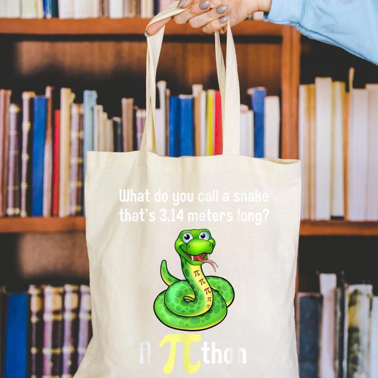 Pi Day Puns Pithon Math Teacher Jokes Women Men Kids Canvas Tote Bag, funny gift