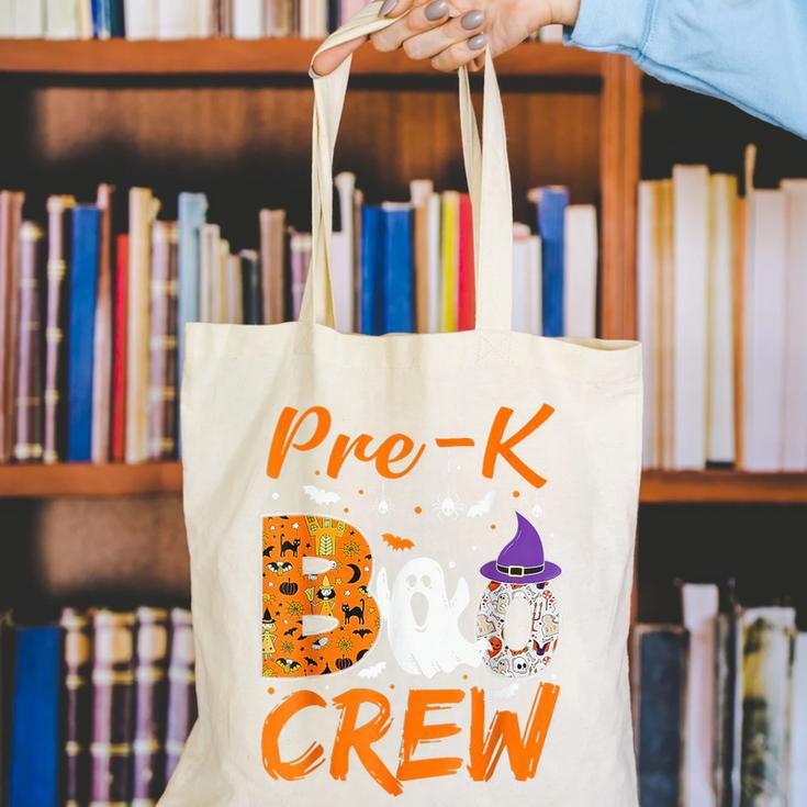 Pre K Boo Crew Teacher Student Halloween Pre Kindergarten Canvas Tote Bag, funny gift Pre K Boo Crew Teacher Student Halloween Pre Kindergarten Canvas Tote Bag, funny gift