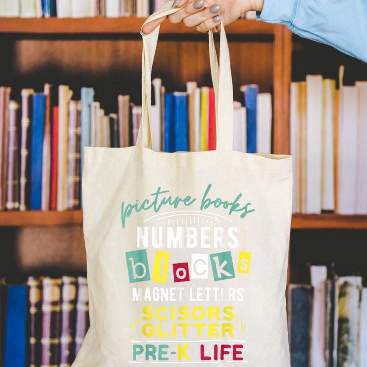 Pre-K Life Preschool Teacher Tees Men Women T-Shirt Canvas Tote Bag, funny gift Pre-K Life Preschool Teacher Tees Men Women T-Shirt Canvas Tote Bag, funny gift