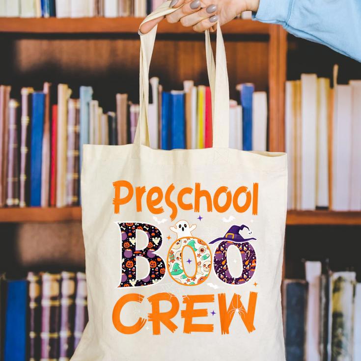 Preschool Boo Crew Preschool Halloween Teacher Canvas Tote Bag, funny gift Preschool Boo Crew Preschool Halloween Teacher Canvas Tote Bag, funny gift