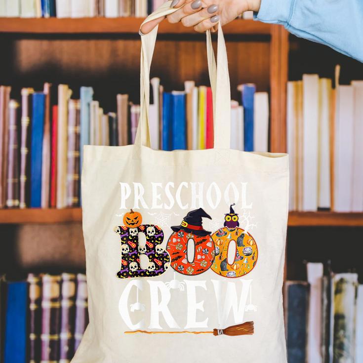Preschool Boo Crew Teacher Halloween Canvas Tote Bag, funny gift Preschool Boo Crew Teacher Halloween Canvas Tote Bag, funny gift