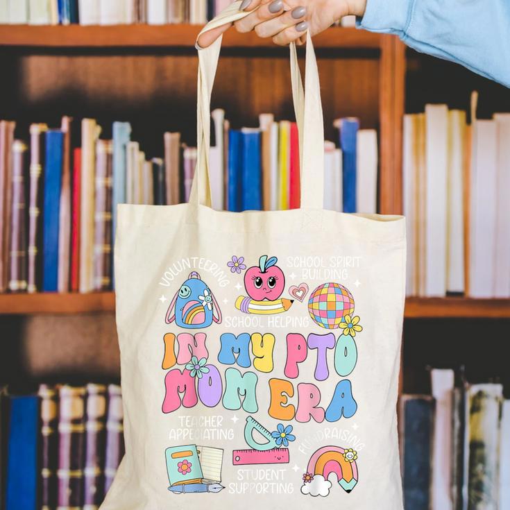 In My PTO Mom Parent Teacher Organization Back To School Canvas Tote Bag, funny gift In My PTO Mom Parent Teacher Organization Back To School Canvas Tote Bag, funny gift