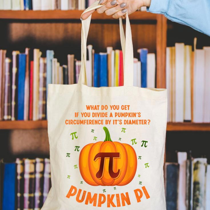 Pumpkin Pie Pi Math Teacher Shirt Halloween Men Adult Canvas Tote Bag, funny gift Pumpkin Pie Pi Math Teacher Shirt Halloween Men Adult Canvas Tote Bag, funny gift