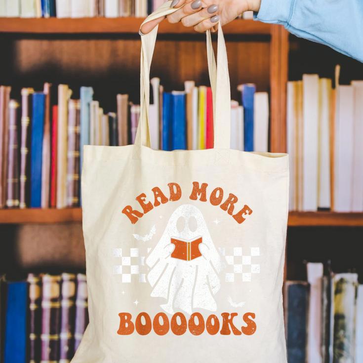 Read More Books Cute Ghost Reading Book Teacher Halloween Canvas Tote Bag, funny gift Read More Books Cute Ghost Reading Book Teacher Halloween Canvas Tote Bag, funny gift