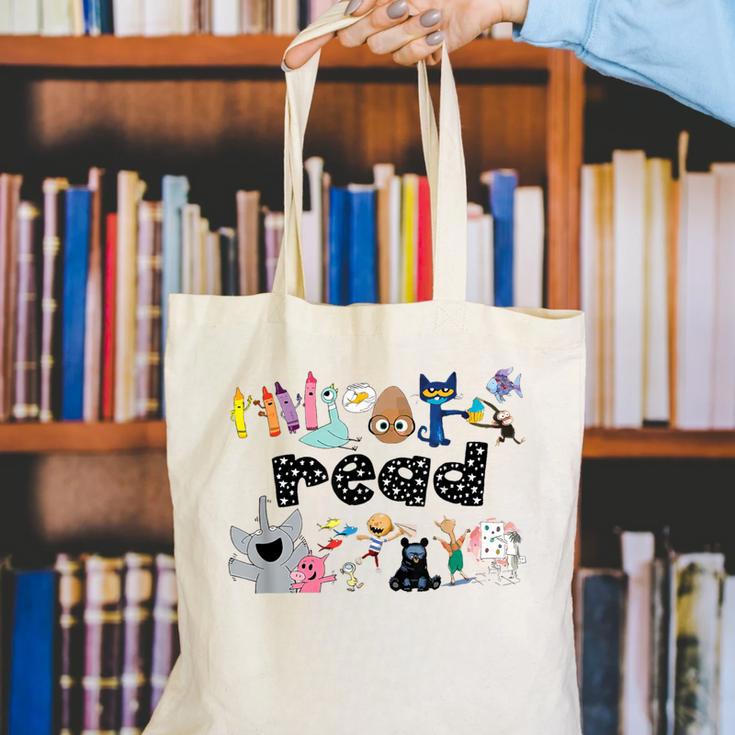 Read Children's Books Teacher Canvas Tote Bag, funny gift
