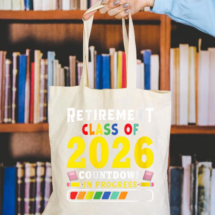 Retirement Primary Elementary Teacher 2026 Retiring Progress Canvas Tote Bag, funny gift Retirement Primary Elementary Teacher 2026 Retiring Progress Canvas Tote Bag, funny gift