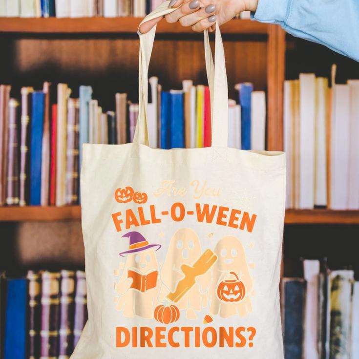 Retro Are You Fall O Ween Directions Ghost Teacher Spooky Canvas Tote Bag, funny gift Retro Are You Fall O Ween Directions Ghost Teacher Spooky Canvas Tote Bag, funny gift