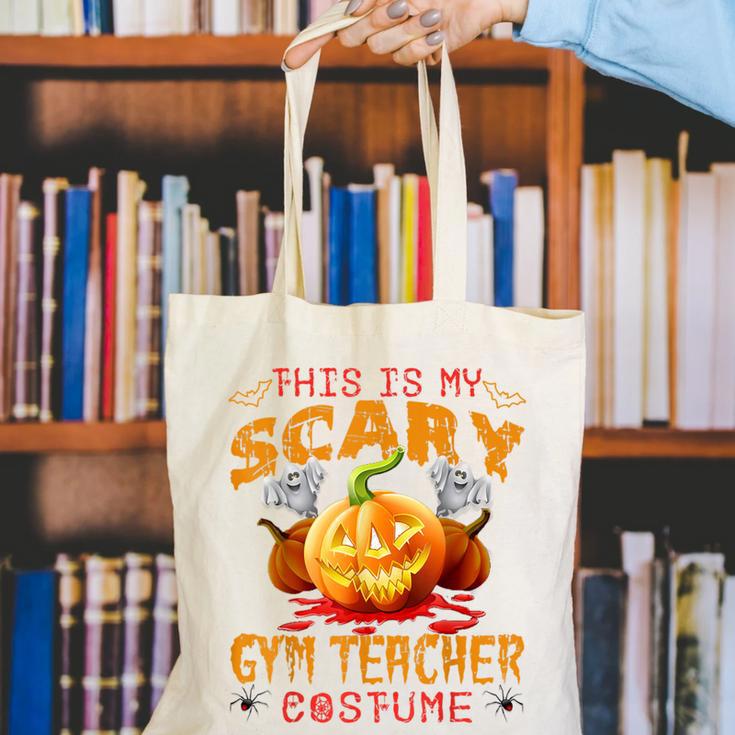 This Is My Scary Gym Teacher Costume Pumpkin Halloween Men Women Canvas Tote Bag, funny gift