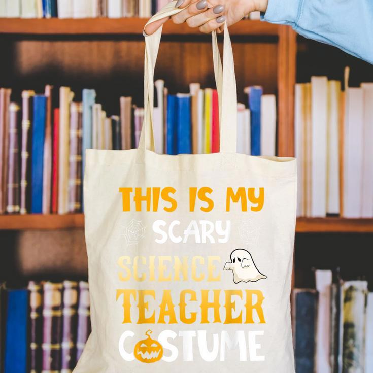 This Is My Scary Science Teacher Halloween Costumes Men Women Kids Canvas Tote Bag, Science Teacher Tote Bags, funny gift