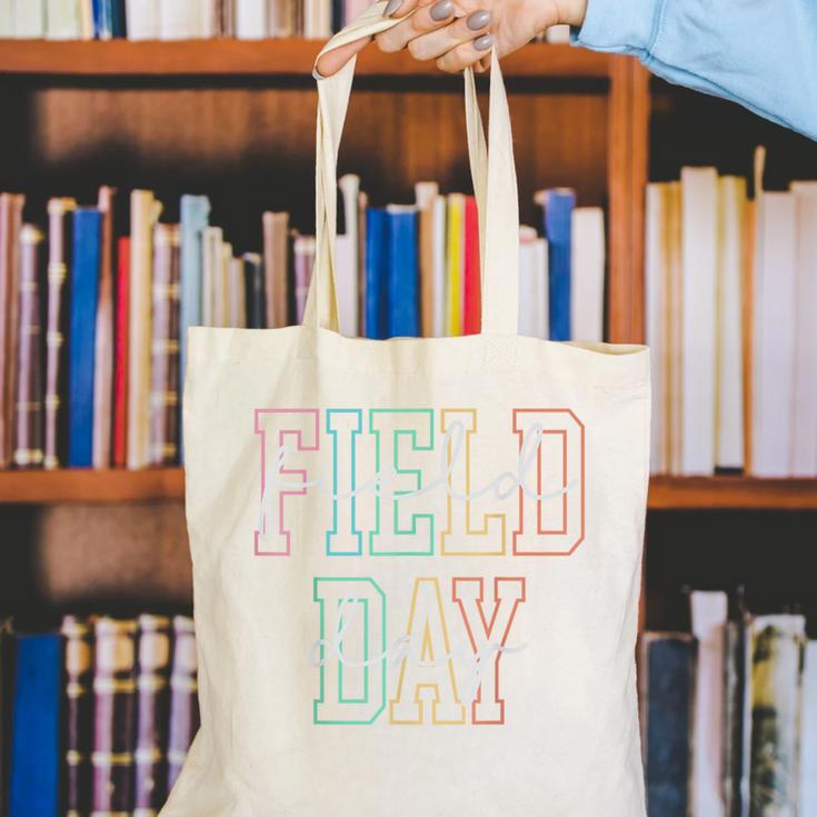 School Field Day Happy Field Day Tee Teacher Life Summer Canvas Tote Bag, funny gift School Field Day Happy Field Day Tee Teacher Life Summer Canvas Tote Bag, funny gift