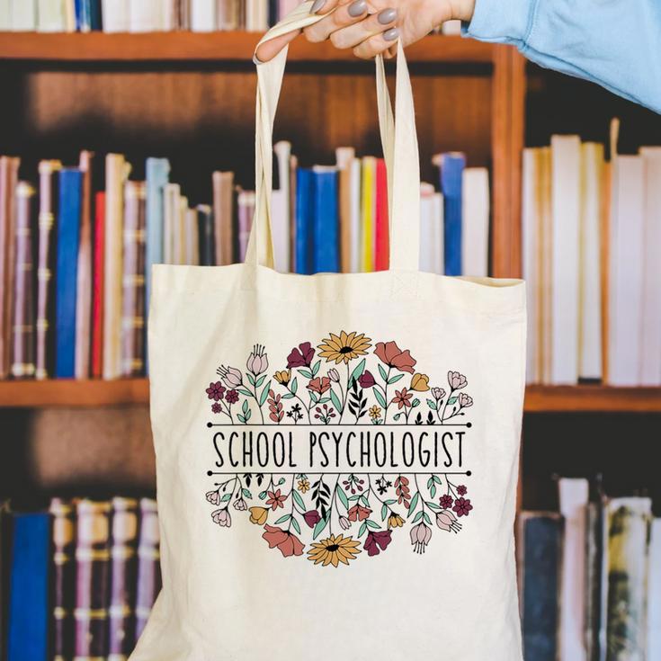 School Psychologist Psychology Teacher Appreciation Canvas Tote Bag, funny gift