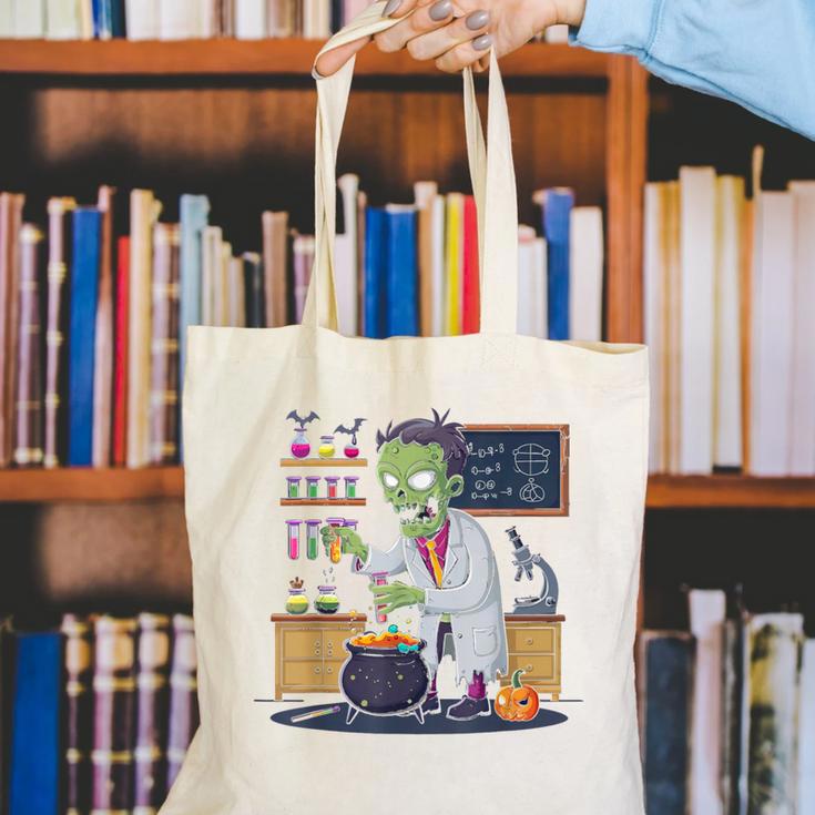 Science Teacher Halloween Shirt Zombie Chemistry Scientist Canvas Tote Bag, Science Teacher Tote Bags, funny gift Science Teacher Halloween Shirt Zombie Chemistry Scientist Canvas Tote Bag, Science Teacher Tote Bags, funny gift