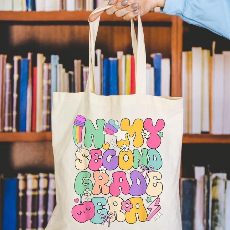 In My Second Grade Era Teachers Women Back To School Girls Canvas Tote Bag, funny gift In My Second Grade Era Teachers Women Back To School Girls Canvas Tote Bag, funny gift