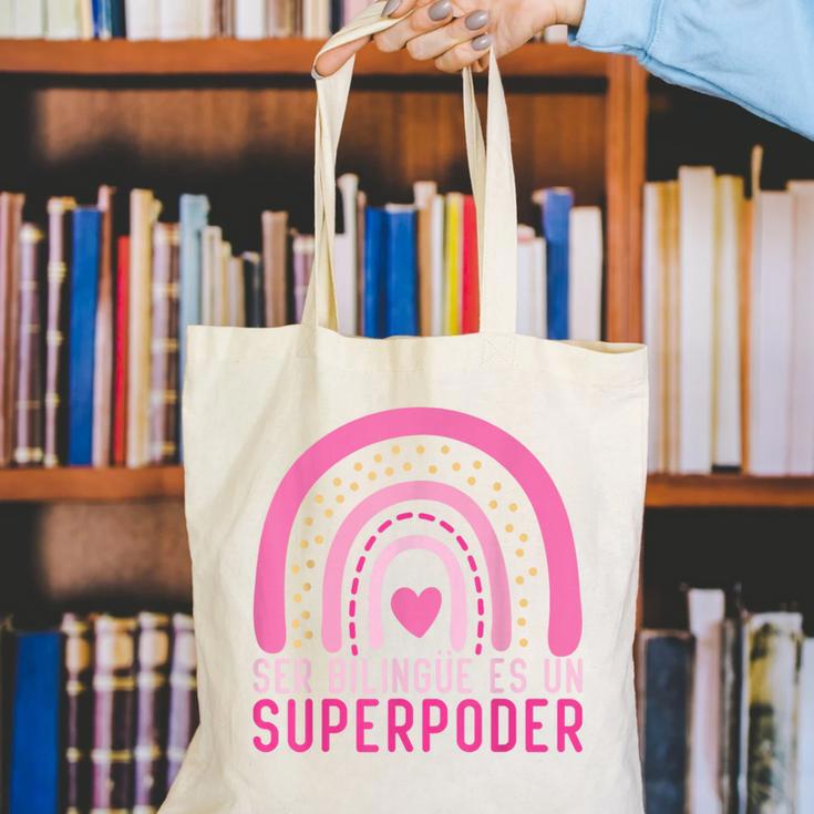 Ser Bilingue Es Un Superpoder Spanish Teacher Esl Teacher Canvas Tote Bag, Esl Teacher Tote Bags, funny gift Ser Bilingue Es Un Superpoder Spanish Teacher Esl Teacher Canvas Tote Bag, Esl Teacher Tote Bags, funny gift