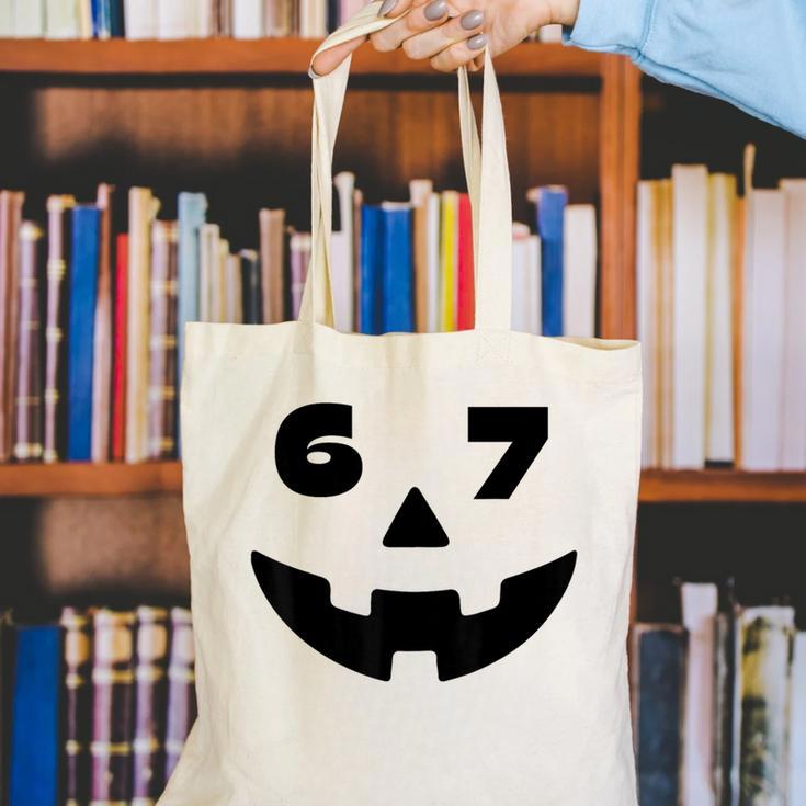 Six Seven Halloween Costume For Students Teachers 6 7 Canvas Tote Bag, funny gift