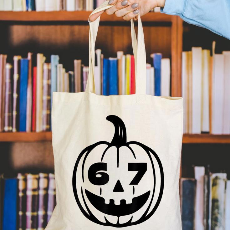 Six Seven Halloween Costume For Students Teachers Canvas Tote Bag, funny gift