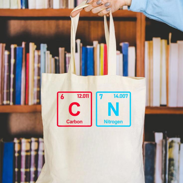 Six Seven Meme 6 7 Science Teacher 6-7 Periodic Table Canvas Tote Bag, Science Teacher Tote Bags, funny gift