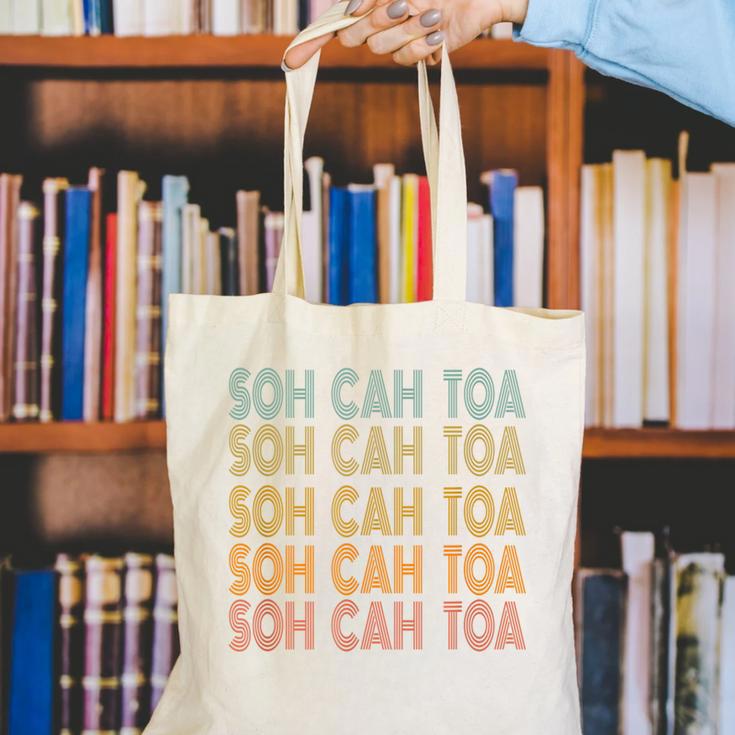 SOH CAH TOA SOHCAHTOA Trigonometry Math Parody Teacher Men Women Kids Canvas Tote Bag, funny gift SOH CAH TOA SOHCAHTOA Trigonometry Math Parody Teacher Men Women Kids Canvas Tote Bag, funny gift