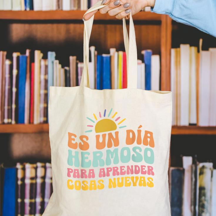 Spanish Multilingual Teacher Dual Languages Bilingual Canvas Tote Bag, funny gift Spanish Multilingual Teacher Dual Languages Bilingual Canvas Tote Bag, funny gift