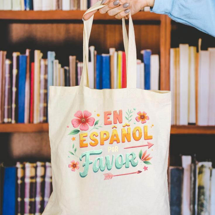 Spanish Teacher Maestra Dimelo En Espanol Por Favor Canvas Tote Bag, funny gift Spanish Teacher Maestra Dimelo En Espanol Por Favor Canvas Tote Bag, funny gift