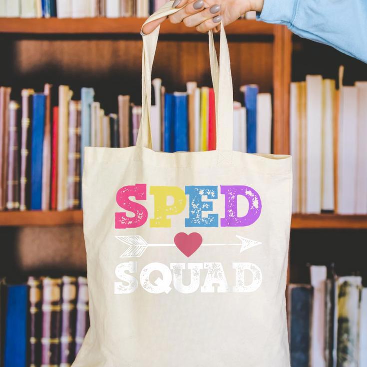 Special Education Squad Shirt SPED Squad Teacher's Day For Men Women Canvas Tote Bag, funny gift